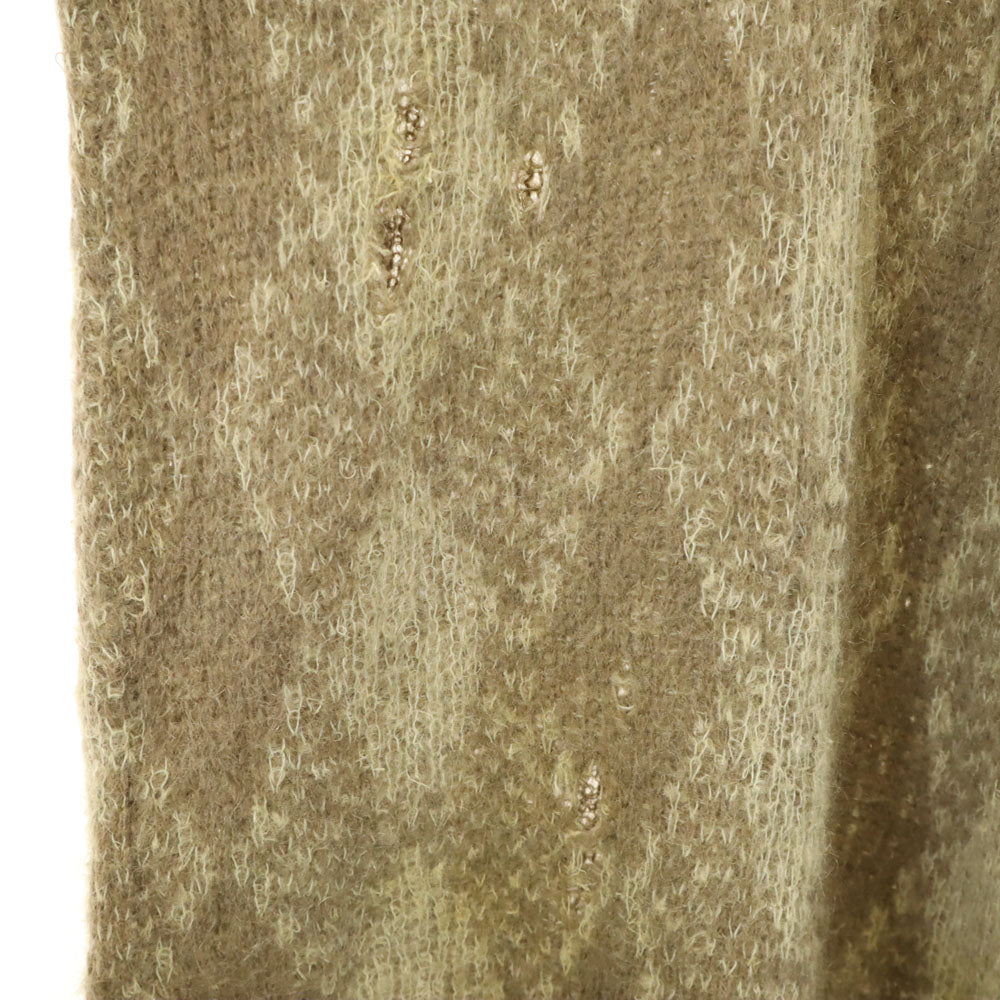 BOEPPLE SPORTSWEAR 60s ヴィンテージ ウールブレンド 長袖 ロング Vネック セーター ベージュ ニット レディース