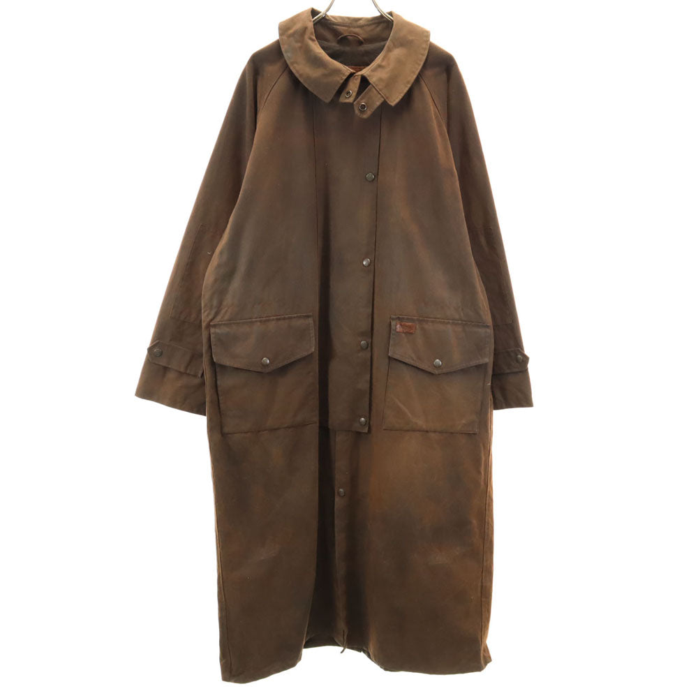 アウトバック 90s オールド オイルド コート L ブラウン フード、ライナー欠品 レディース