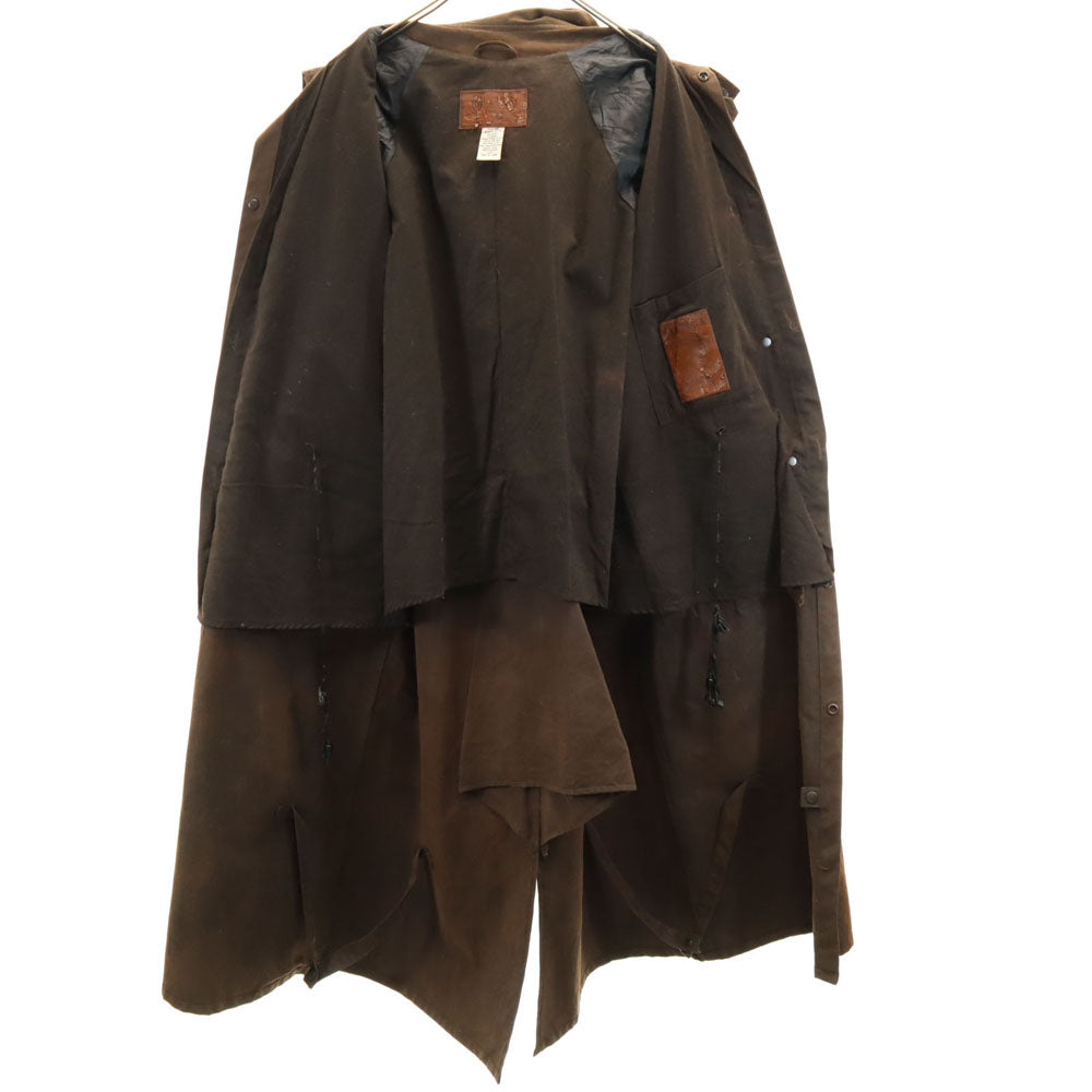 アウトバック 90s オールド オイルド コート L ブラウン フード、ライナー欠品 レディース