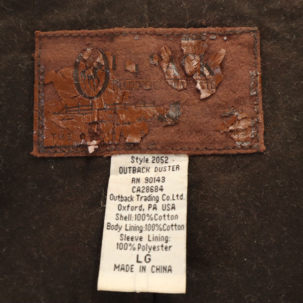 アウトバック 90s オールド オイルド コート L ブラウン フード、ライナー欠品 レディース