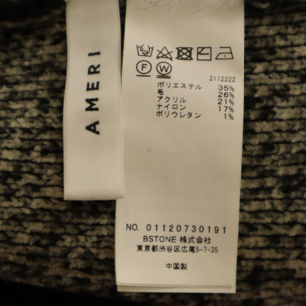 AMERI UNDRESSED アメリ 1120730191 ロング ニットベスト F ブラック メンズ