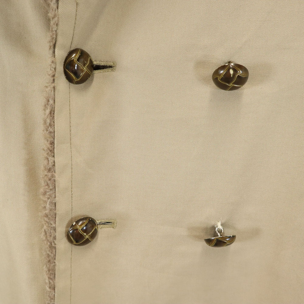 LONDON FOG ロンドンフォグ 70s ヴィンテージ アルスター コート 40 ベージュ 裏ファー メンズ