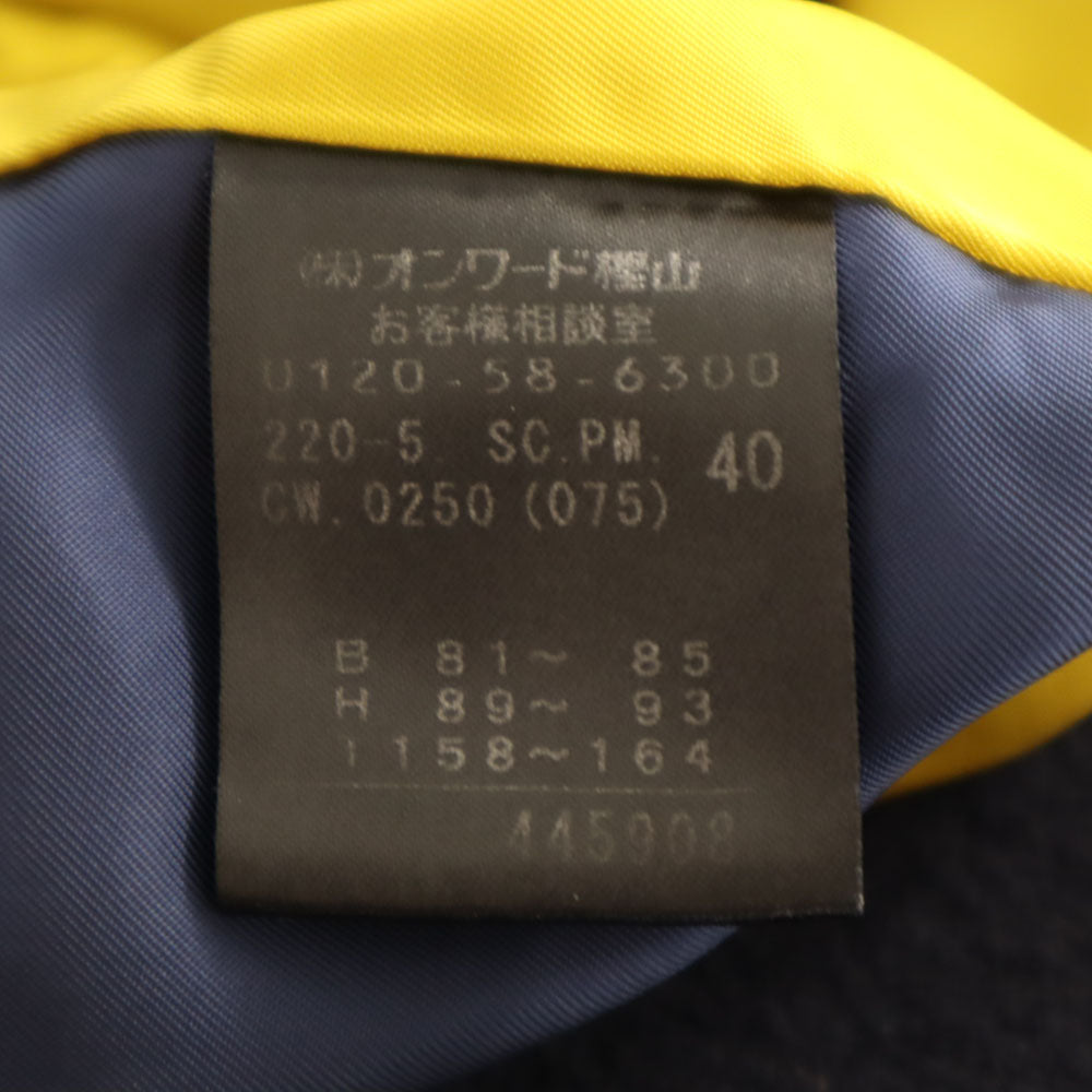 Paul Smith ポールスミス ウール 日本製 ダッフルコート 40 ネイビー BLACK レディース