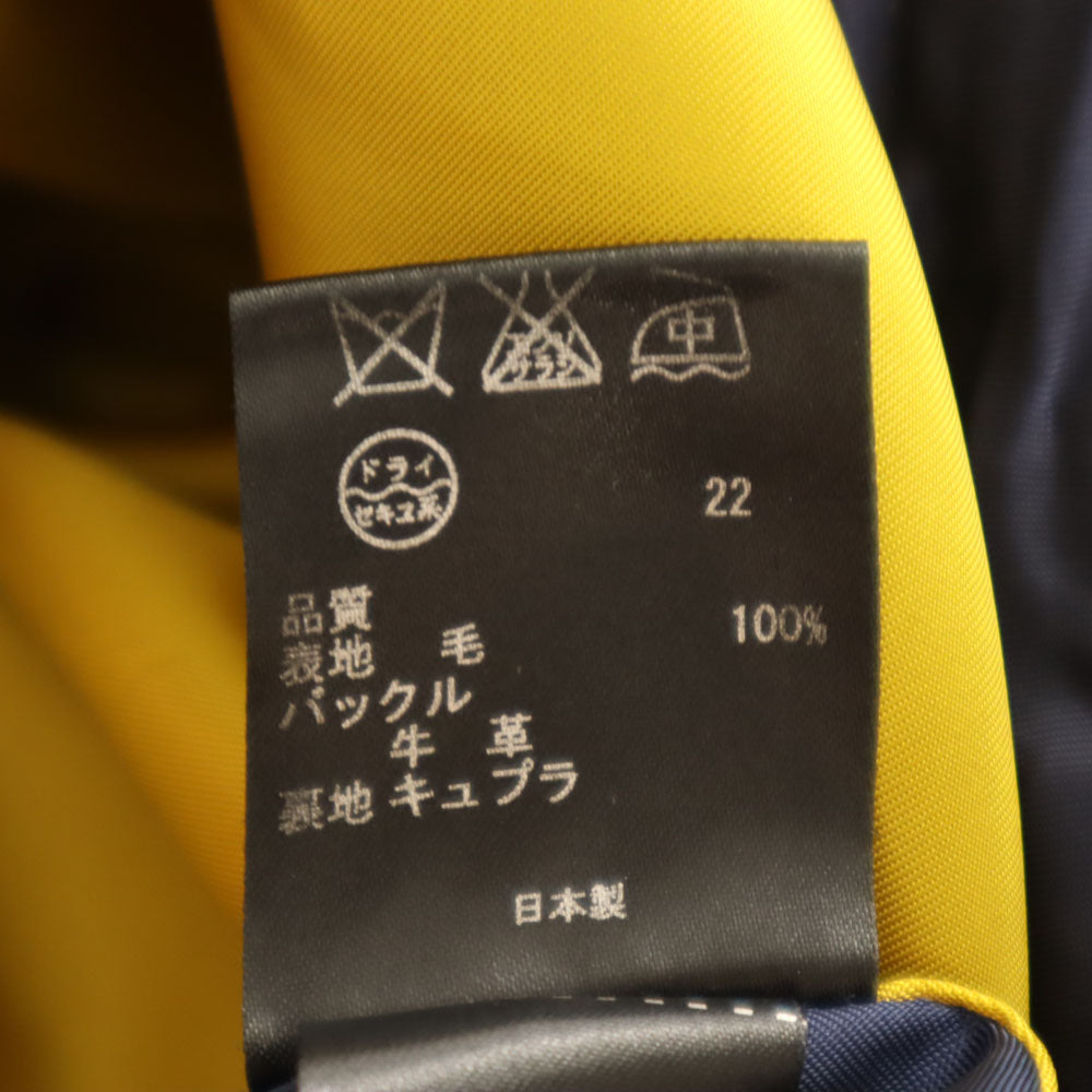 Paul Smith ポールスミス ウール 日本製 ダッフルコート 40 ネイビー BLACK レディース