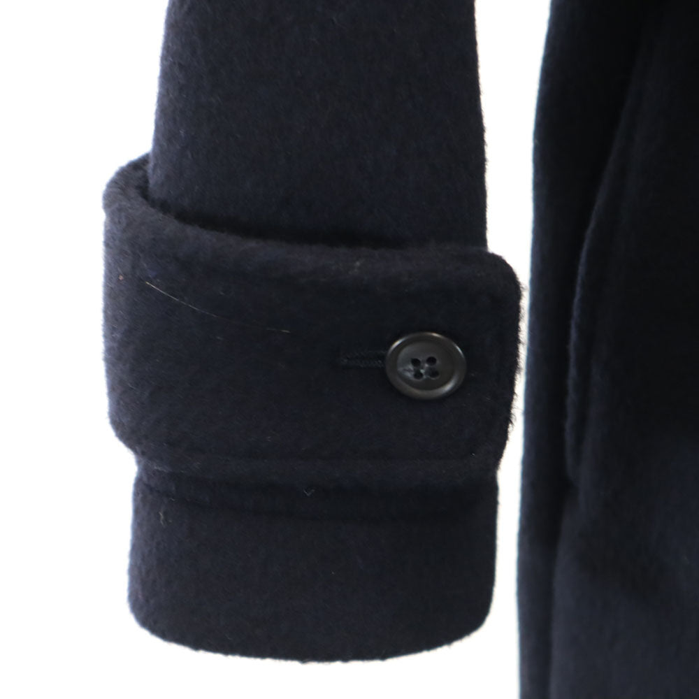 ミズイロインド ウールブレンド ダッフルコート ネイビー mizuiro ind レディース