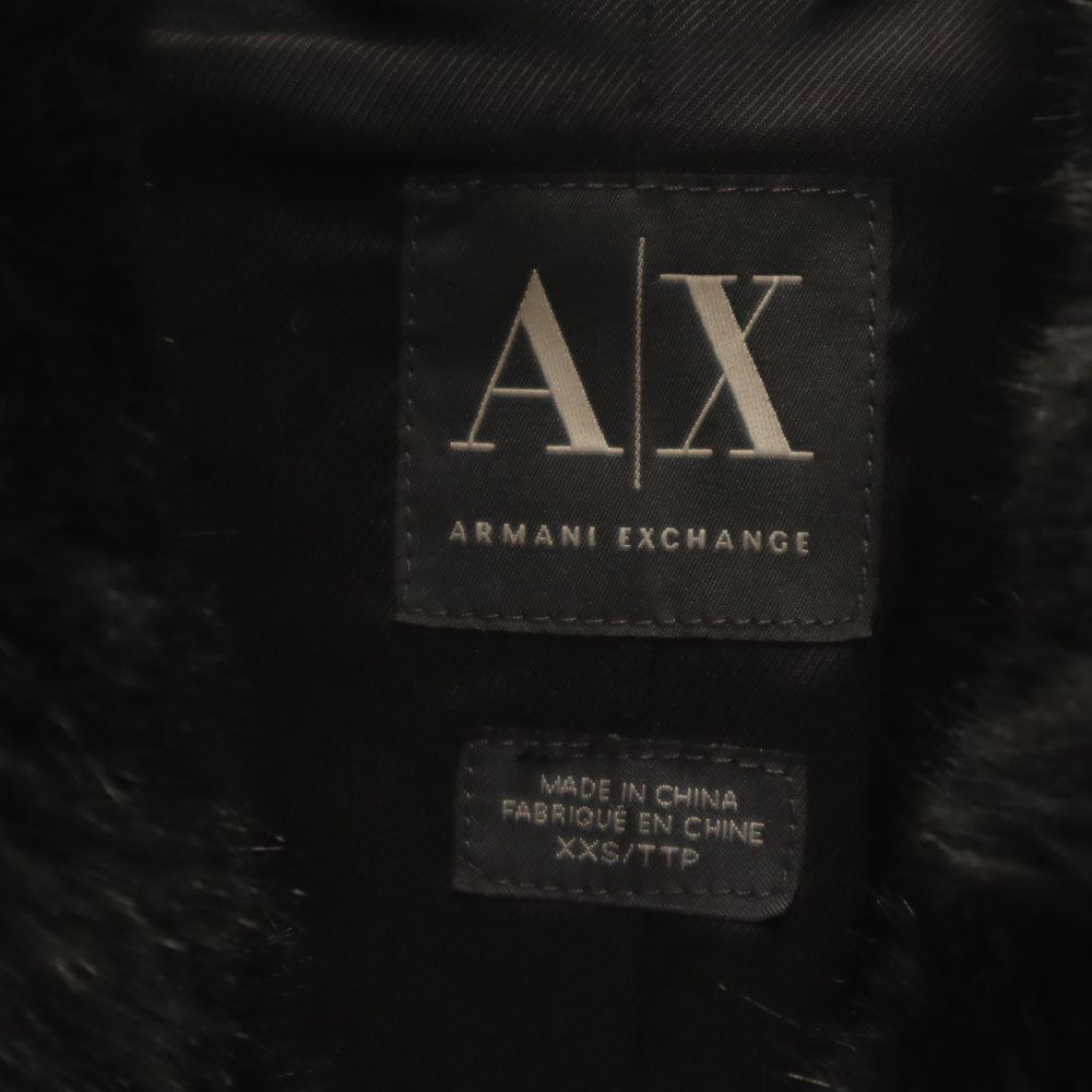 ARMANI EXCHANGE アルマーニエクスチェンジ ウールブレンド コート XXS ブラック レディース