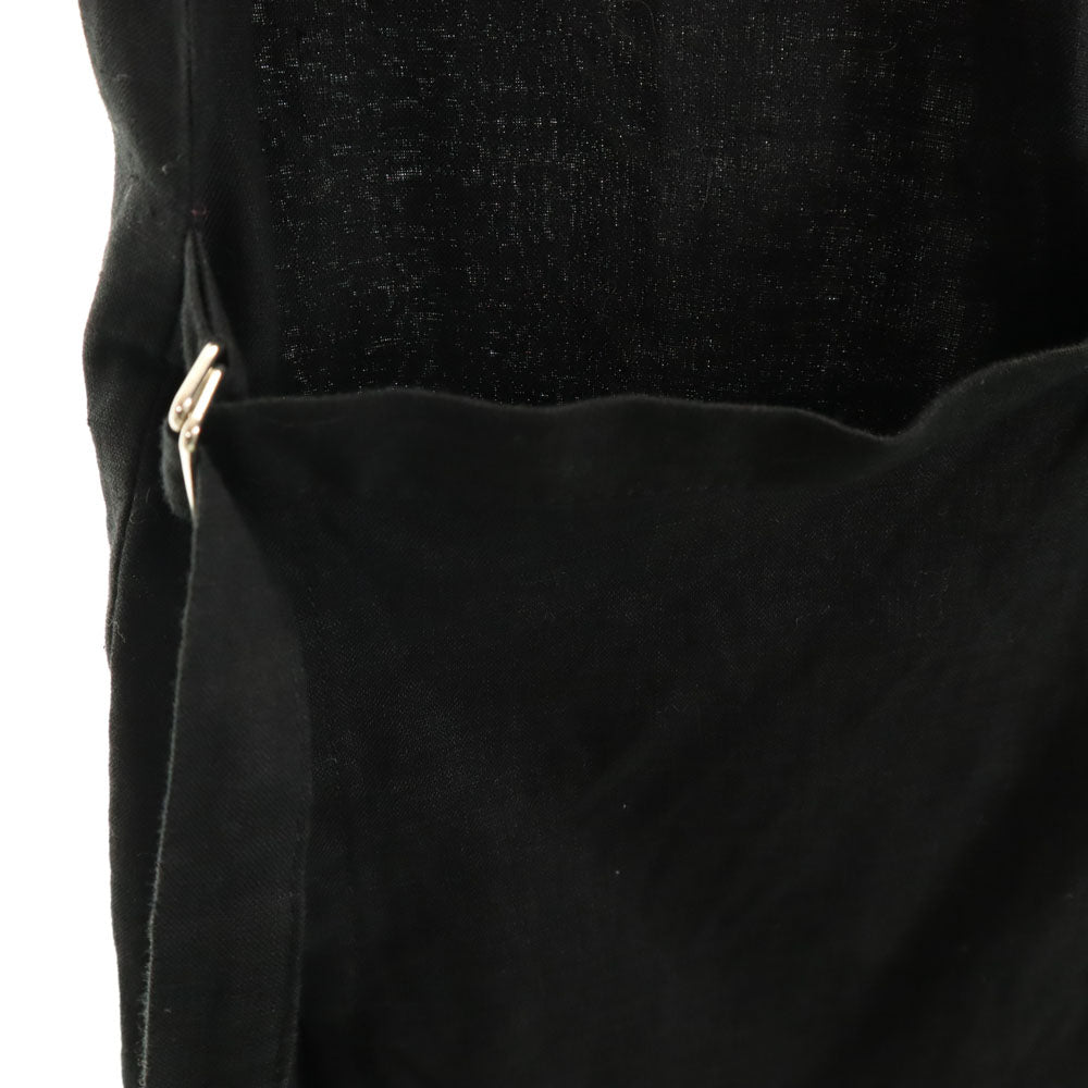 LIMI feu リミフゥ リネン 長袖 カシュクール カーディガン S ブラック レディース