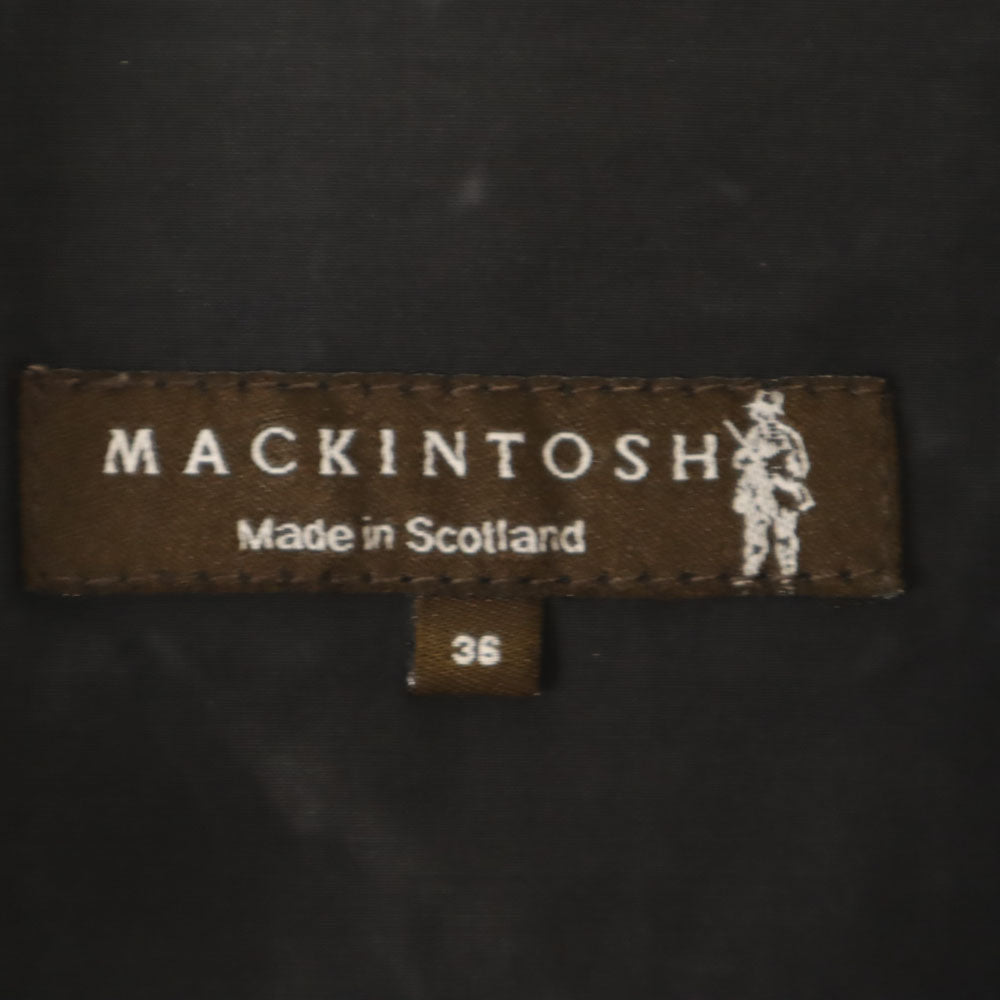 Mackintosh マッキントッシュ 英国製 ステンカラーコート 36 ネイビー メンズ