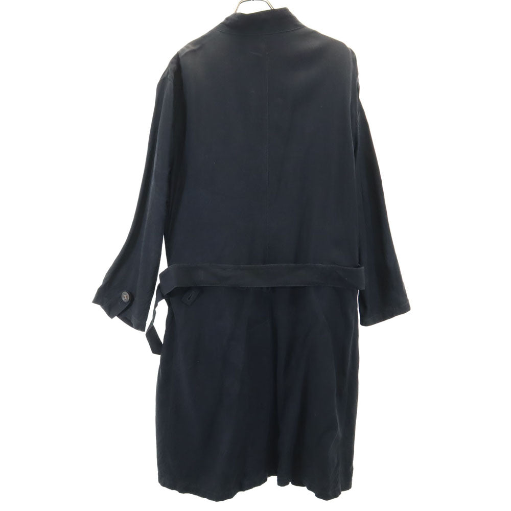 GIORGIO ARMANI ジョルジオアルマーニ イタリア製 トレンチコート 56 チャコールブラック ビッグサイズ メンズ