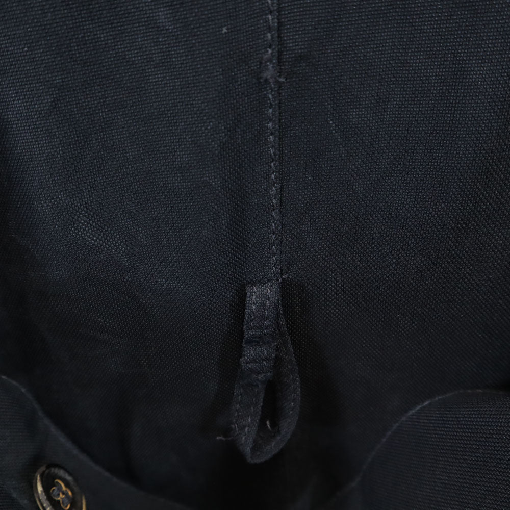 GIORGIO ARMANI ジョルジオアルマーニ イタリア製 トレンチコート 56 チャコールブラック ビッグサイズ メンズ