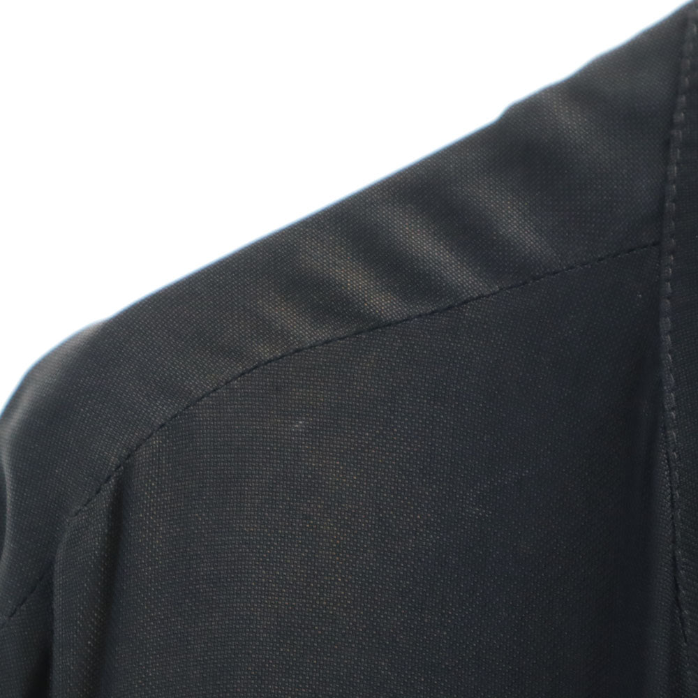 GIORGIO ARMANI ジョルジオアルマーニ イタリア製 トレンチコート 56 チャコールブラック ビッグサイズ メンズ