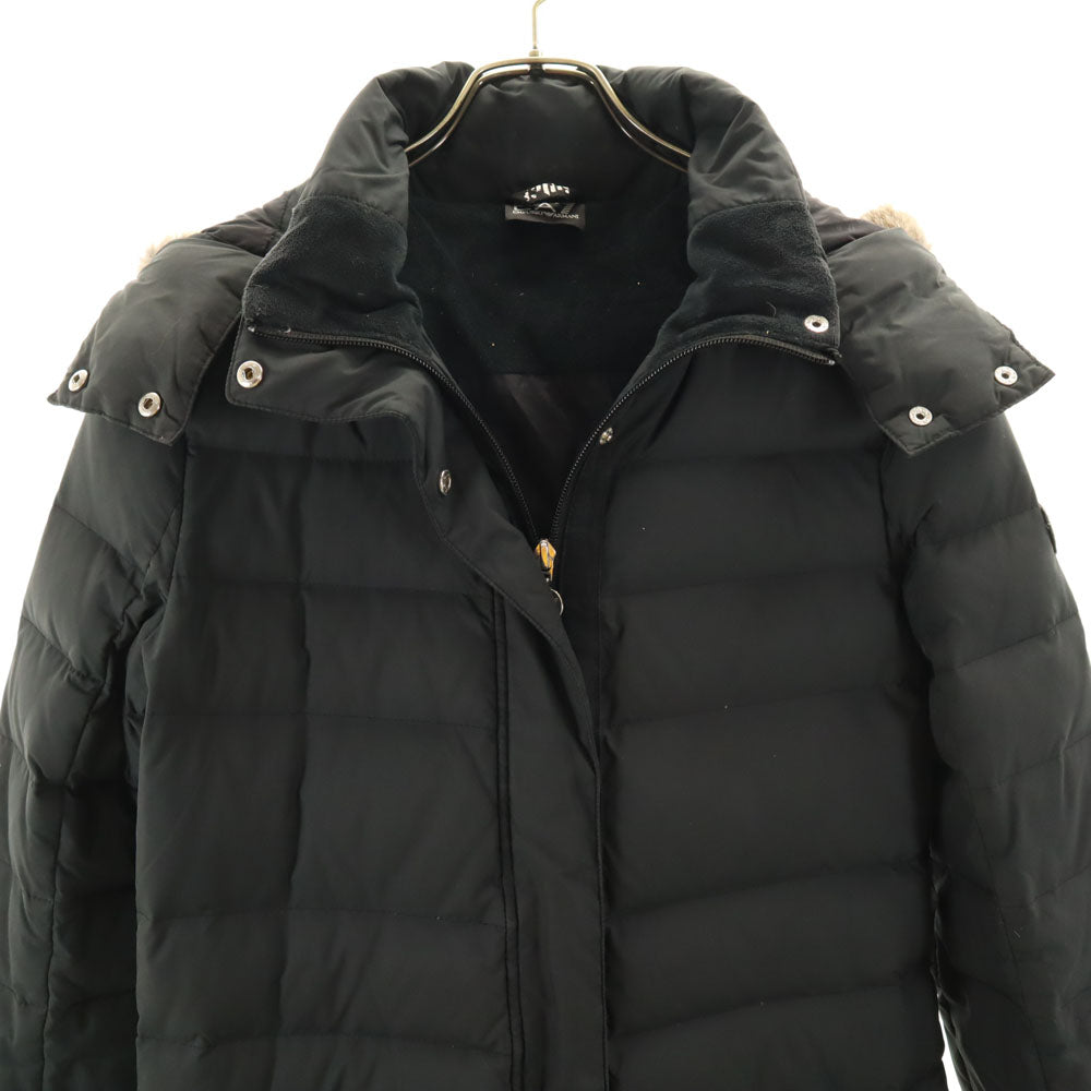 Emporio Armani エンポリオアルマーニ ダウンコート M チャコールブラック レディース