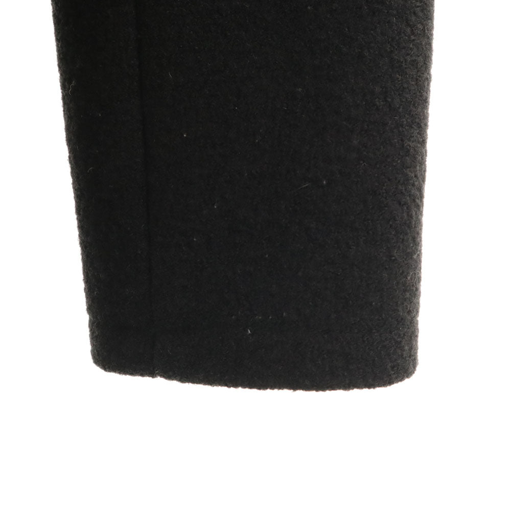 JIL SANDER NAVY ジルサンダーネイビー イタリア製 ノーカラーコート 34 ブラック レディース