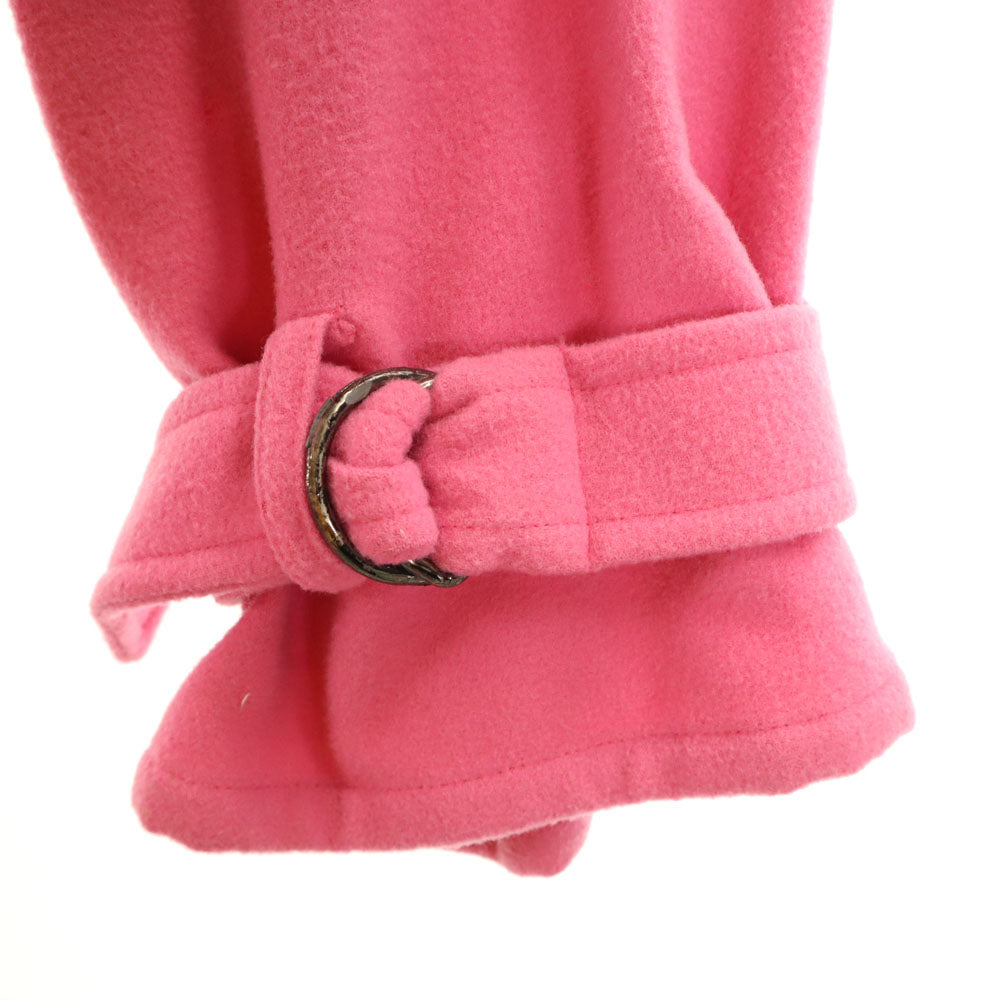 イヴサンローラン 90s オールド フーデッド コート M ピンク YVES SAINT LAURENT レディース