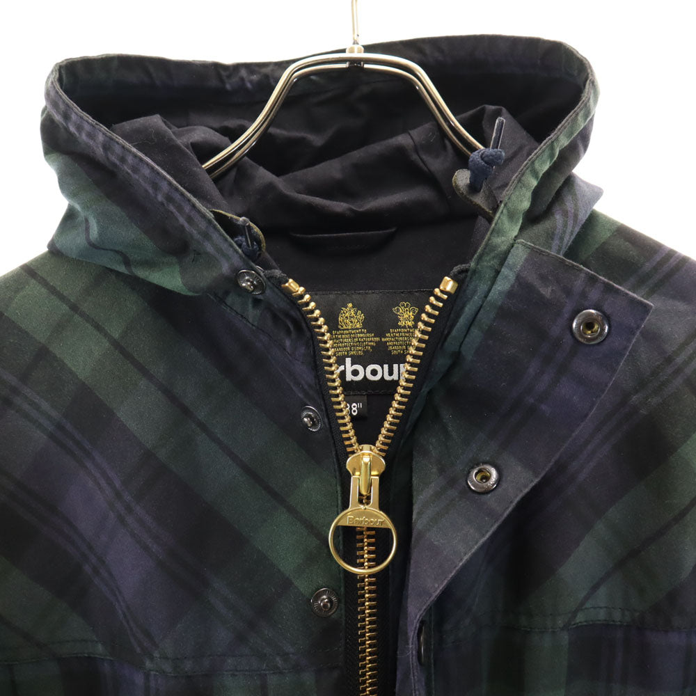 Barbour バブアー ブルガリア製 ブラックウォッチ SL DURHAM オイルドジャケット 38 ネイビー 他 メンズ