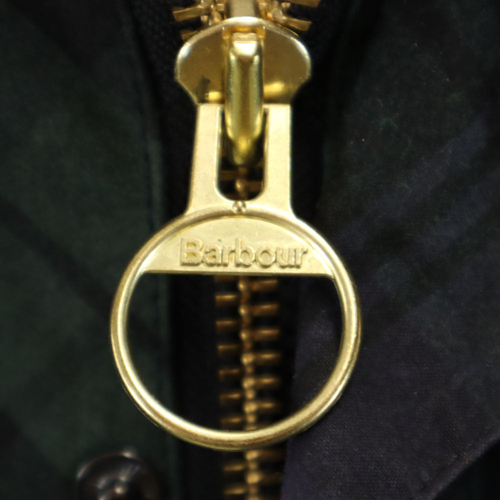 Barbour バブアー ブルガリア製 ブラックウォッチ SL DURHAM オイルドジャケット 38 ネイビー 他 メンズ