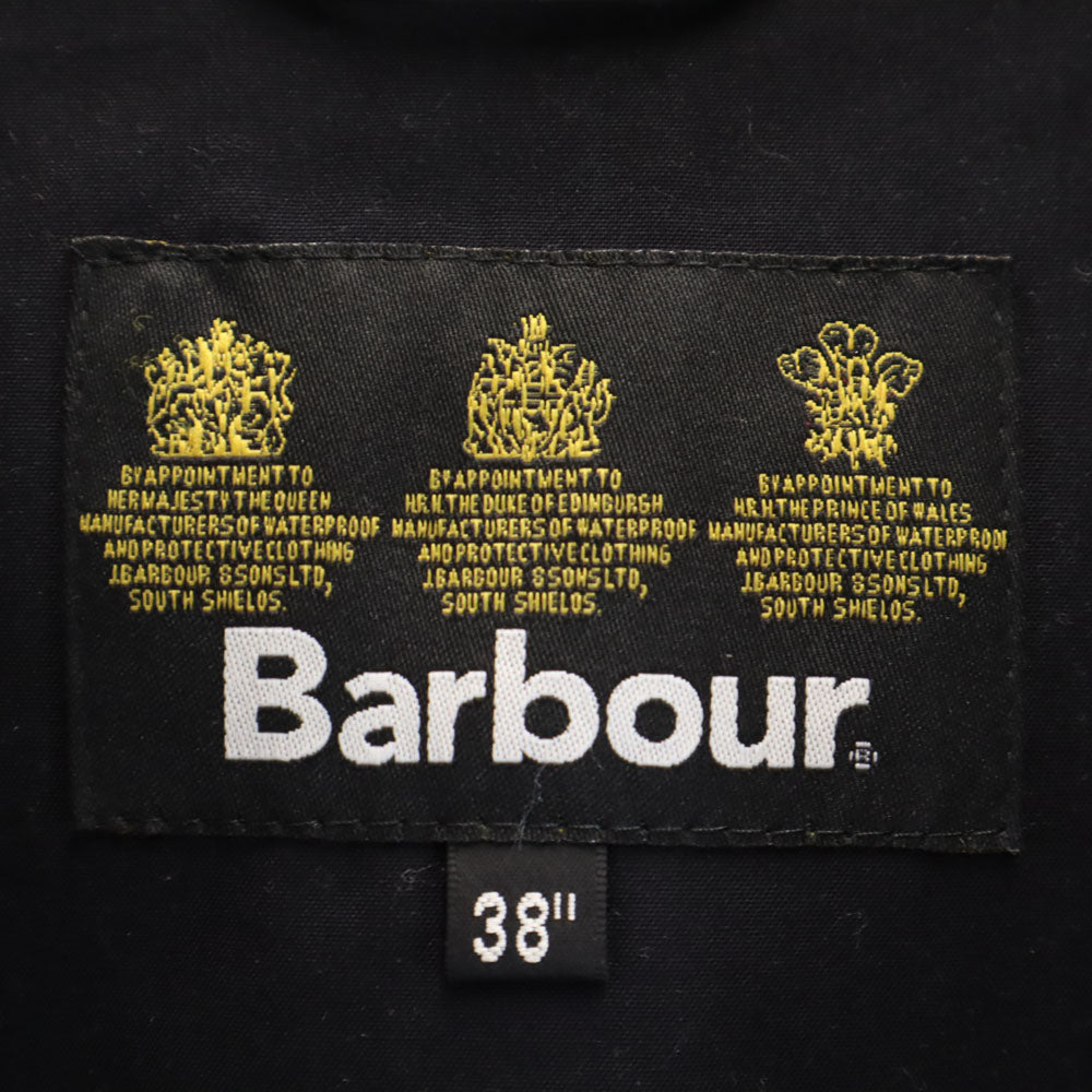 Barbour バブアー ブルガリア製 ブラックウォッチ SL DURHAM オイルドジャケット 38 ネイビー 他 メンズ