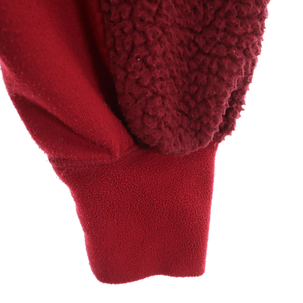 GANRYU ガンリュウ 2014年 日本製 長袖 フリース切替 ワンピース M ボルドー コムデギャルソン レディース