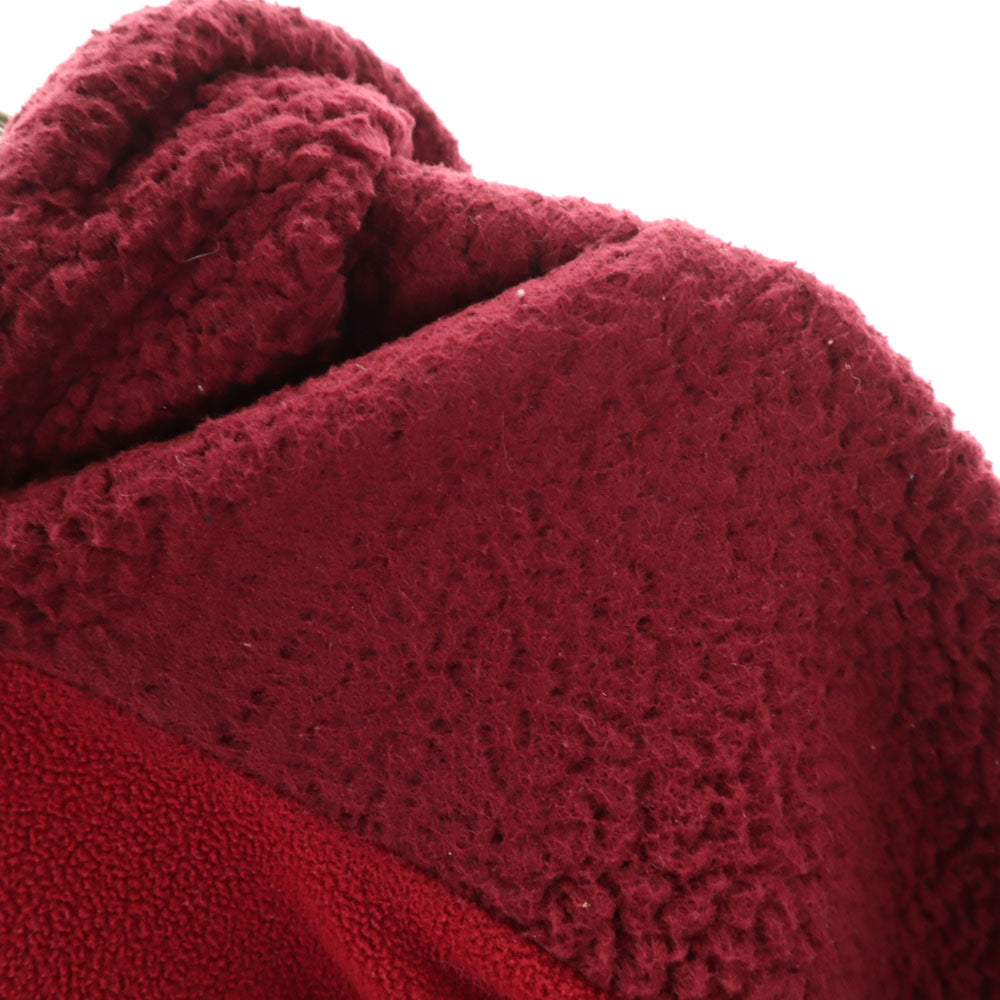 GANRYU ガンリュウ 2014年 日本製 長袖 フリース切替 ワンピース M ボルドー コムデギャルソン レディース