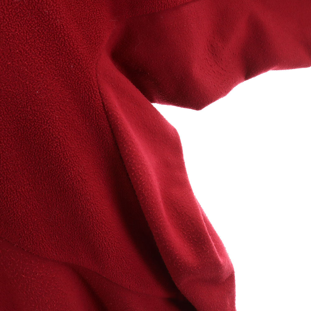 GANRYU ガンリュウ 2014年 日本製 長袖 フリース切替 ワンピース M ボルドー コムデギャルソン レディース