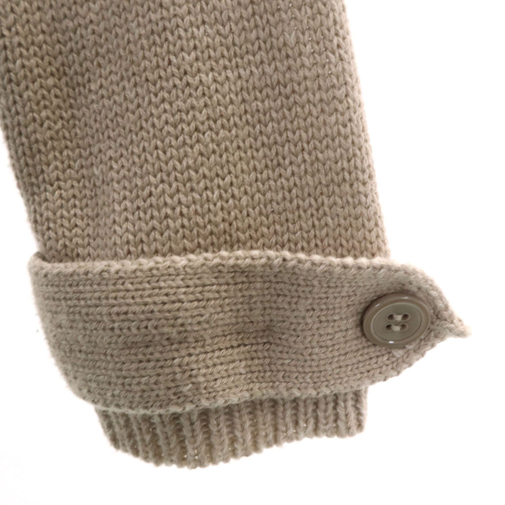 S Max Mara エスマックスマーラ 長袖 ロング ニットカーディガン S グレージュ レディース