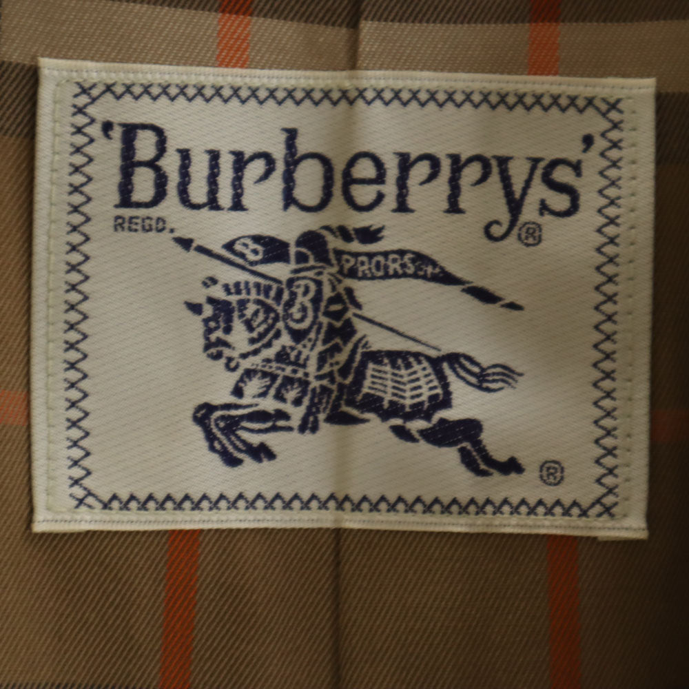 Burberrys バーバリーズ 90s 未使用 オールド デッドストック トレンチコート 9AR シャンパンゴールド レディース
