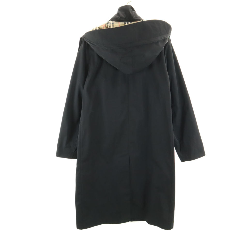 BURBERRY バーバリー フーデッド コート 36 ブラック 衣装カバー付き レディース