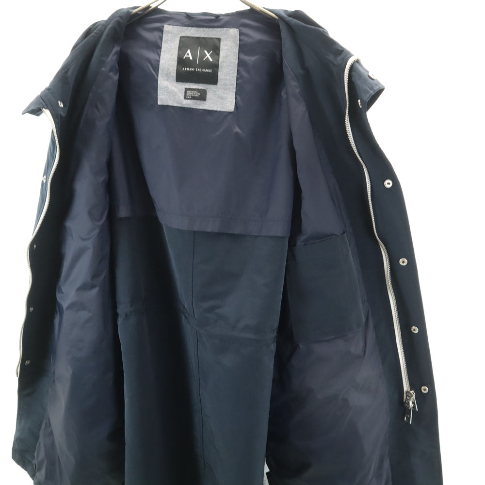 ARMANI EXCHANGE アルマーニエクスチェンジ フーデッド コート L ネイビー メンズ