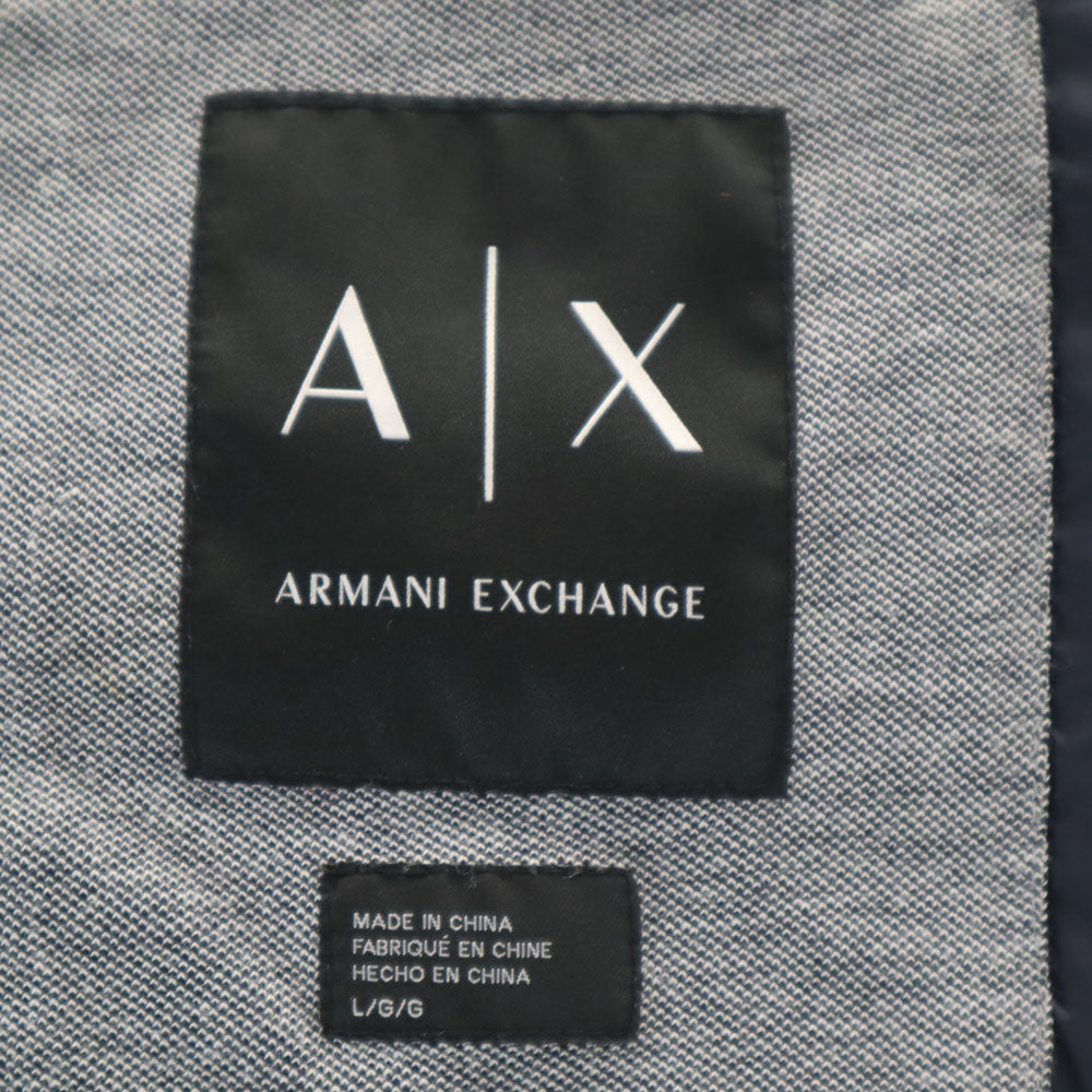 ARMANI EXCHANGE アルマーニエクスチェンジ フーデッド コート L ネイビー メンズ