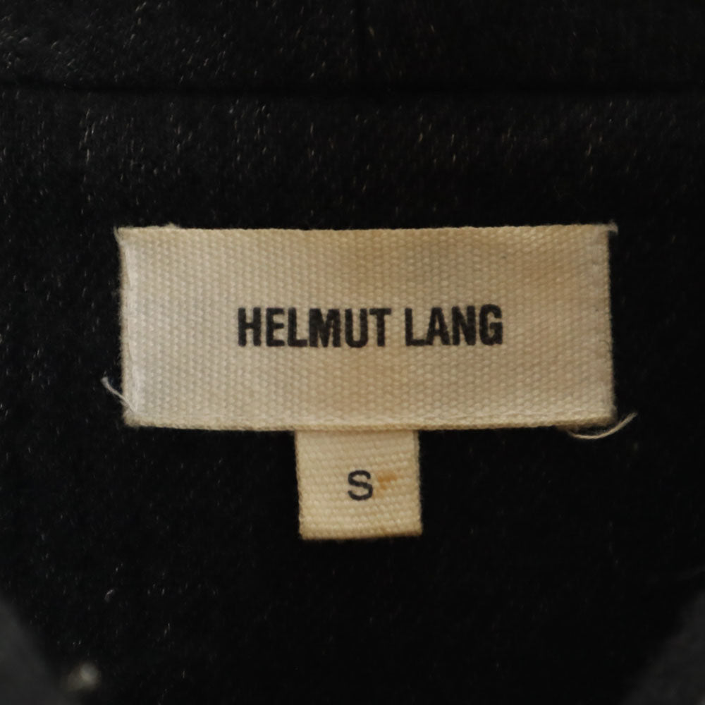 HELMUT LANG ヘルムートラング レザー切替 コート S ブラック 比翼 レディース