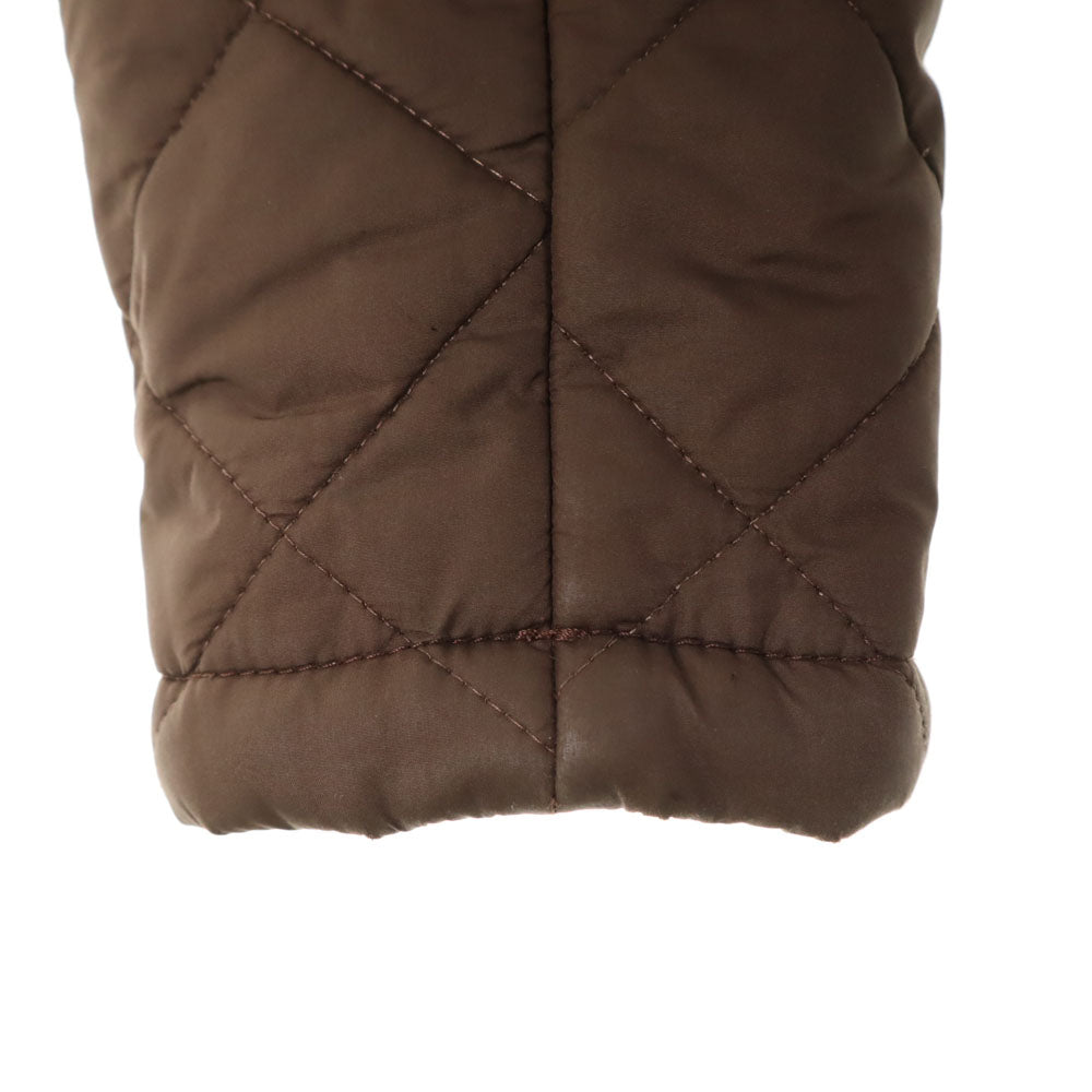 Mackintosh マッキントッシュ スコットランド製 キルティングコート 36 ブラウン 裏フェイクファー 中綿入り レディース