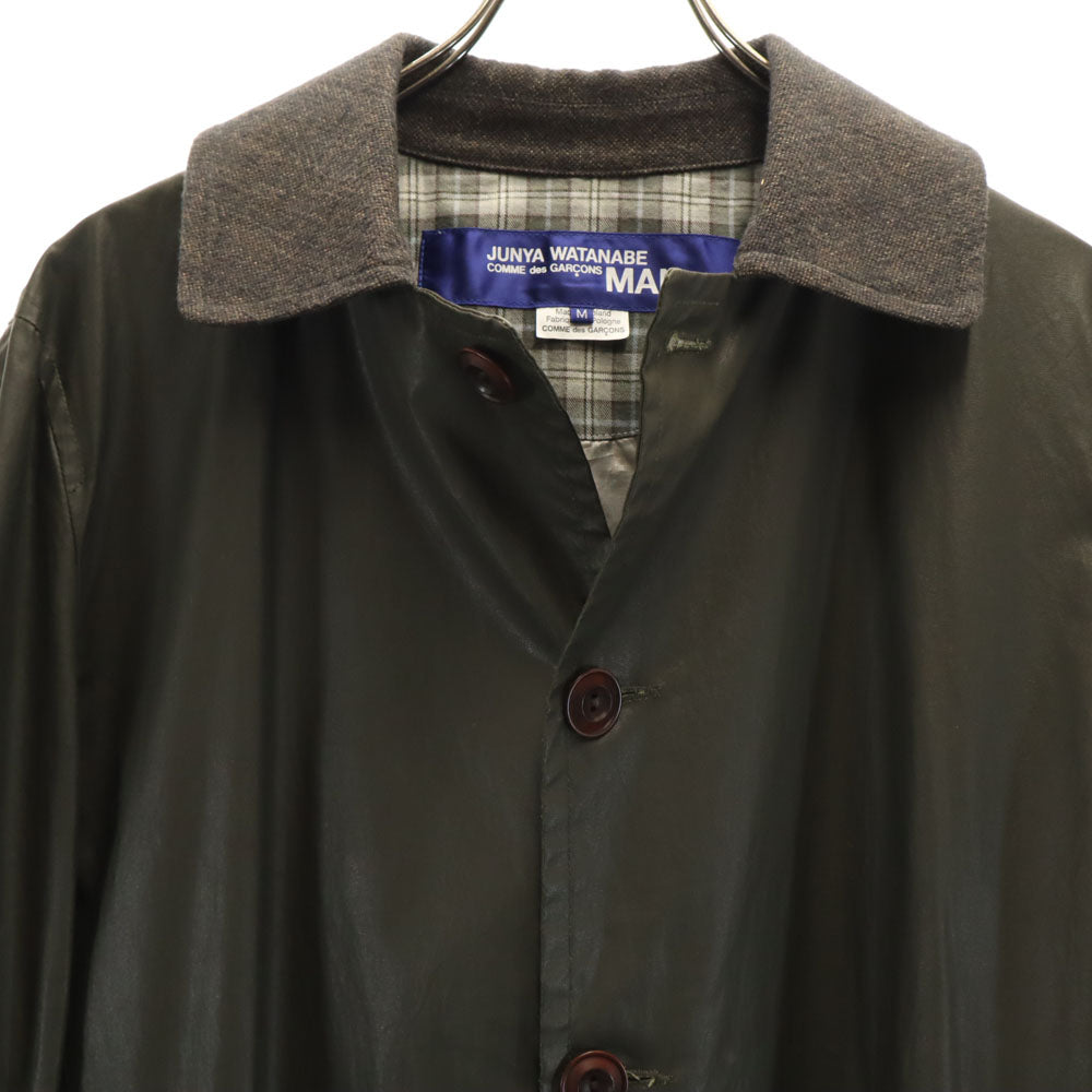 JUNYA WATANABE MAN ジュンヤワタナベマン 2016年 ポーランド製 HERVIER PRODUCTIONS WR-C417 エルボー切り替え コート M カーキ メンズ