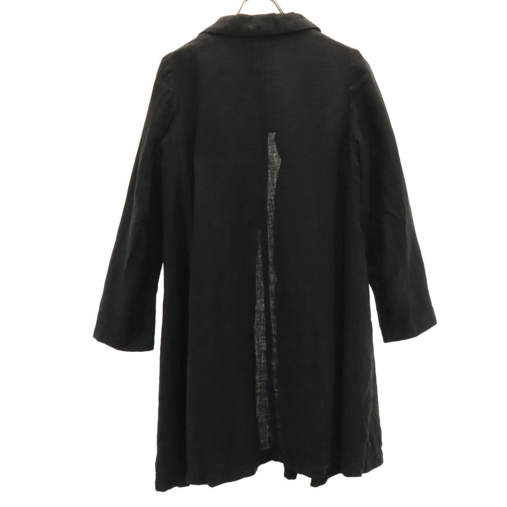 Comme des Garcons Comme des Garcons コムデギャルソンコムデギャルソン 2012年 日本製 RK-J035 リネン コート M ブラック レディース