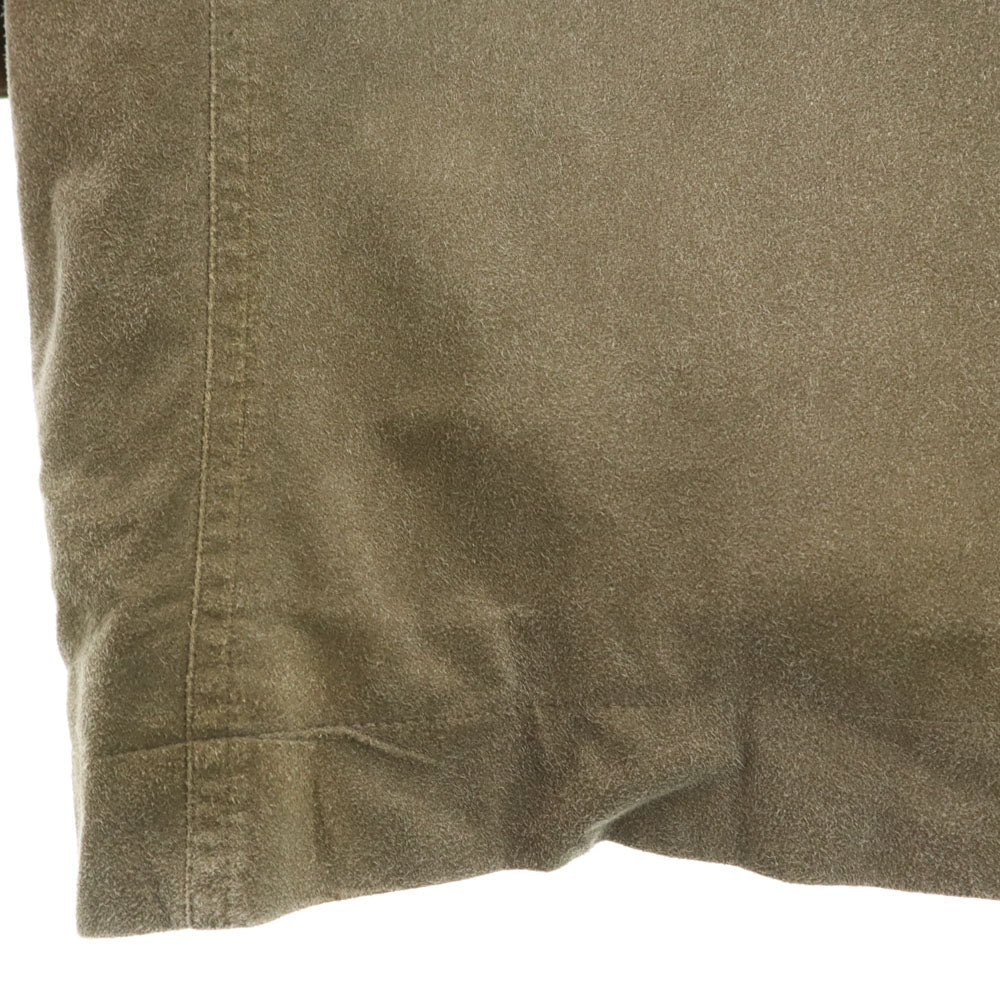 BURBERRY バーバリー 三陽商会 日本製 フェイク スエード ジャケット L カーキ メンズ