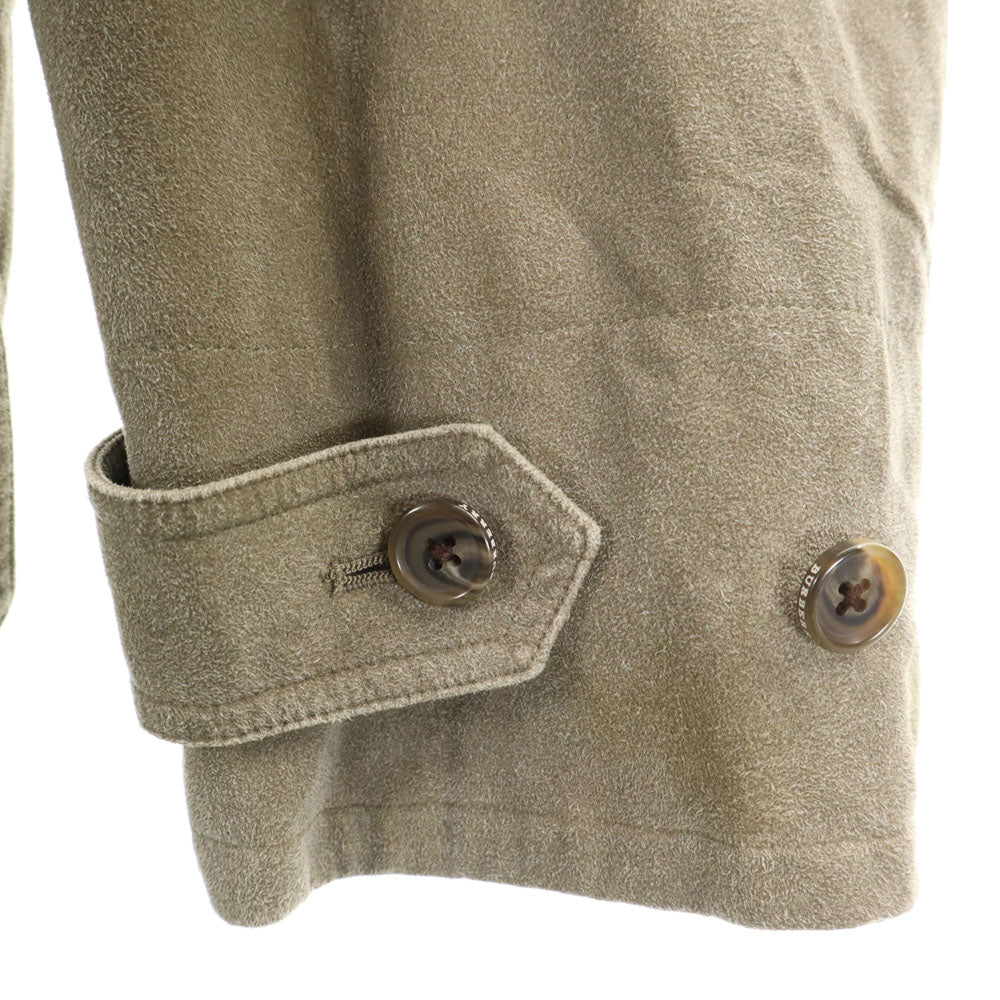 BURBERRY バーバリー 三陽商会 日本製 フェイク スエード ジャケット L カーキ メンズ