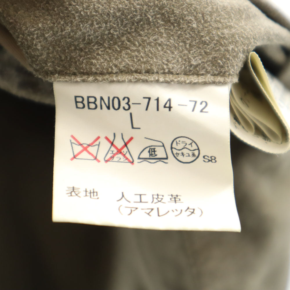 BURBERRY バーバリー 三陽商会 日本製 フェイク スエード ジャケット L カーキ メンズ