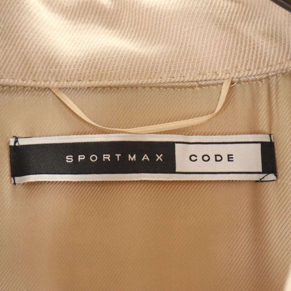 SPORTMAX スポーツマックス リネンブレンド トレンチコート 36 ベージュ CODE レディース