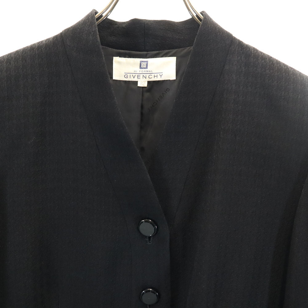 GIVENCHY ジバンシィ 90s 日本製 オールド 7分袖 ワンピース 12 ブラック 2ピース セット レディース