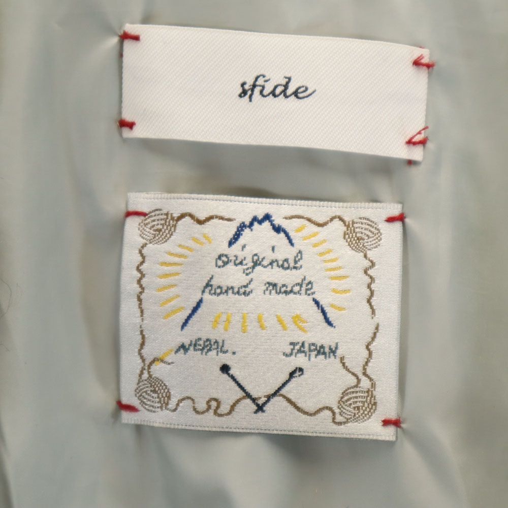 スフィーデ ウール100％ ハンド ロング ニットカーディガン 38 グレー系 レディース