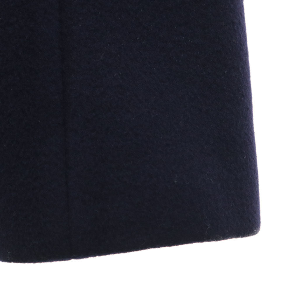 YVES SAINT LAURENT イヴサンローラン 90s オールド メルトン チェスターコート M ネイビー レディース