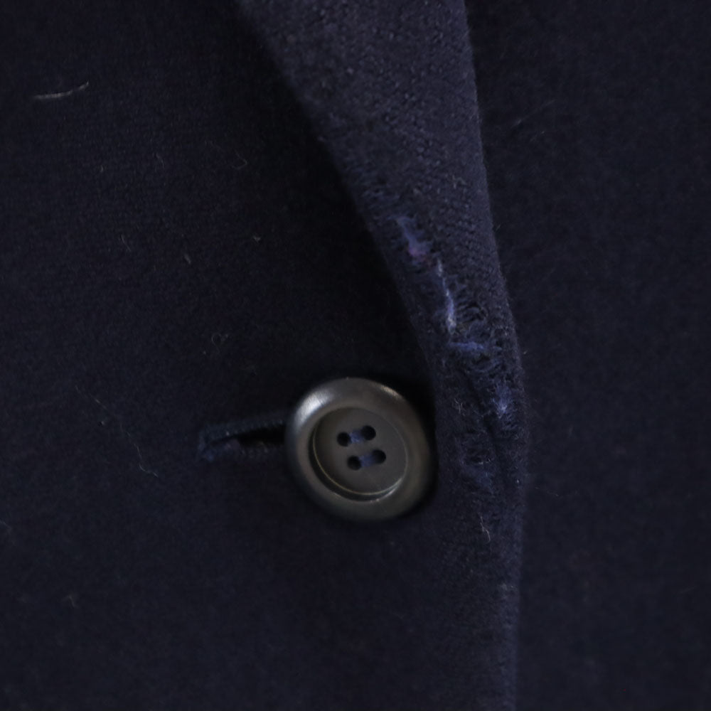 YVES SAINT LAURENT イヴサンローラン 90s オールド メルトン チェスターコート M ネイビー レディース