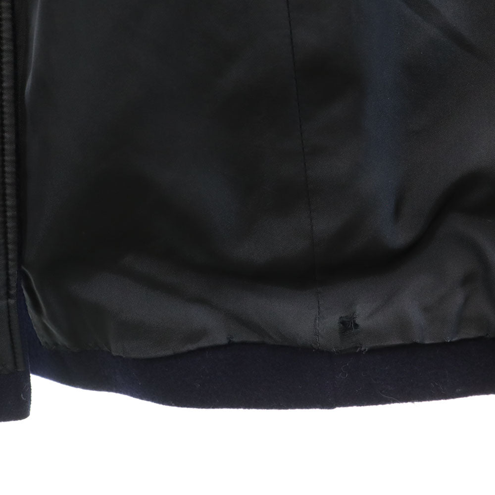 YVES SAINT LAURENT イヴサンローラン 90s オールド メルトン チェスターコート M ネイビー レディース