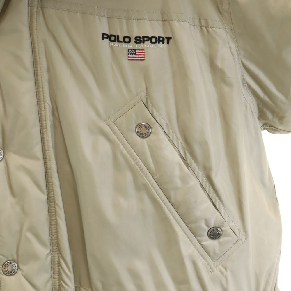 POLO SPORT RALPH LAUREN ポロスポーツラルフローレン 90s オールド ダウンジャケット M ベージュ メンズ