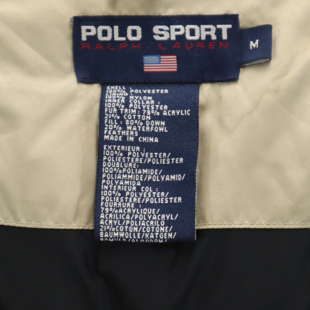 POLO SPORT RALPH LAUREN ポロスポーツラルフローレン 90s オールド ダウンジャケット M ベージュ メンズ