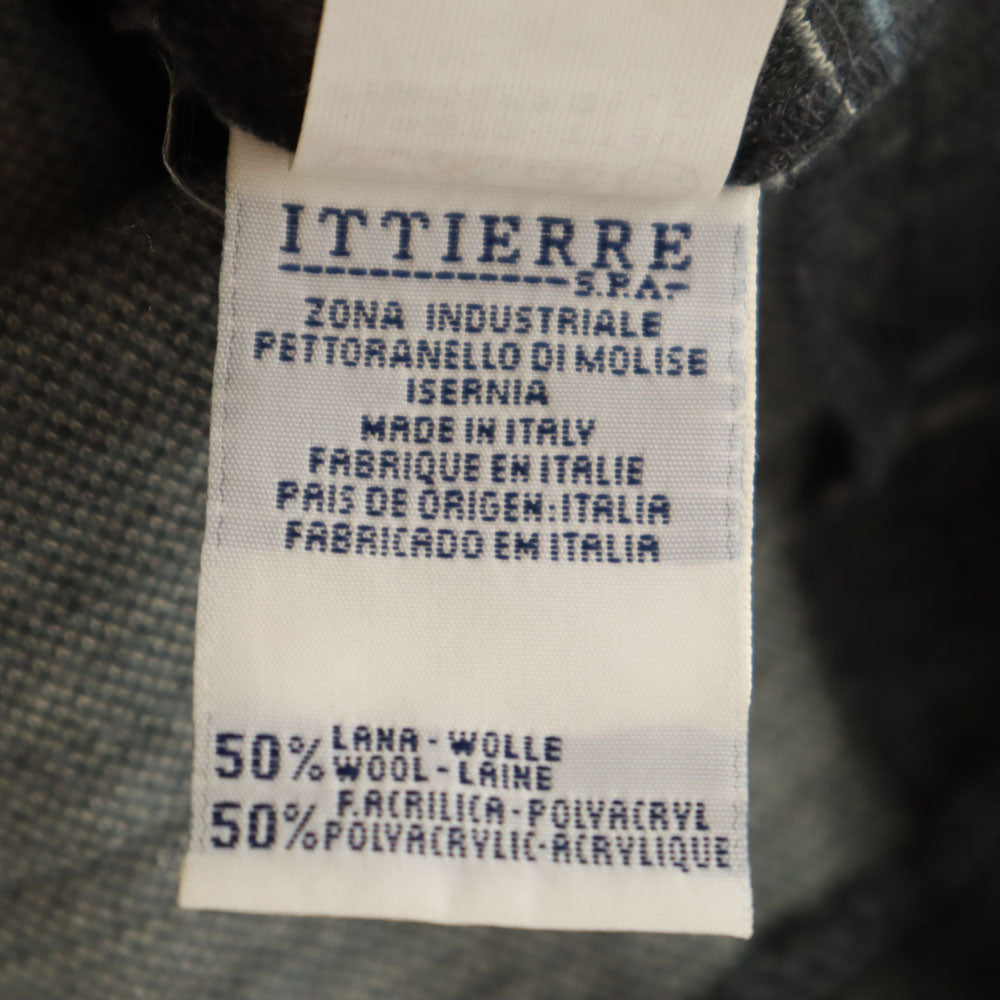 VERSACE ヴェルサーチ ジーンズクチュール ウールブレンド チェック柄 長袖 ワンピース 26/40 グレー JEANS COUTURE レディース
