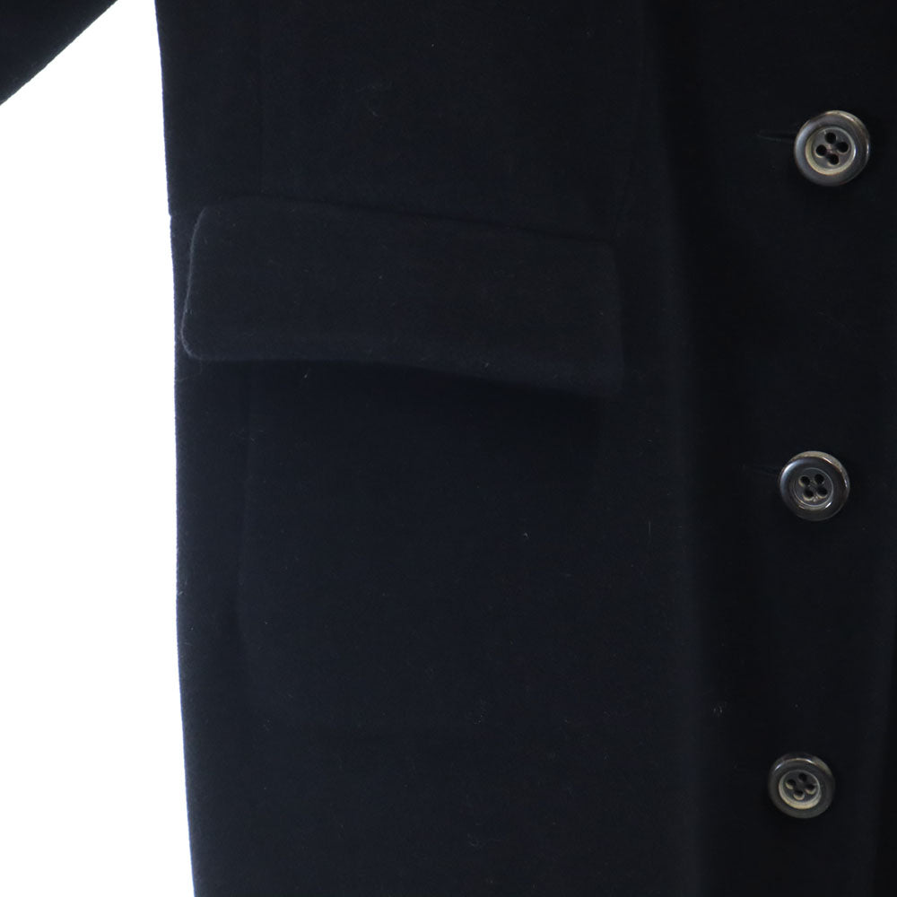 JIL SANDER ジルサンダー イタリア製 ウールブレンド ロングコート 38 ブラック レディース