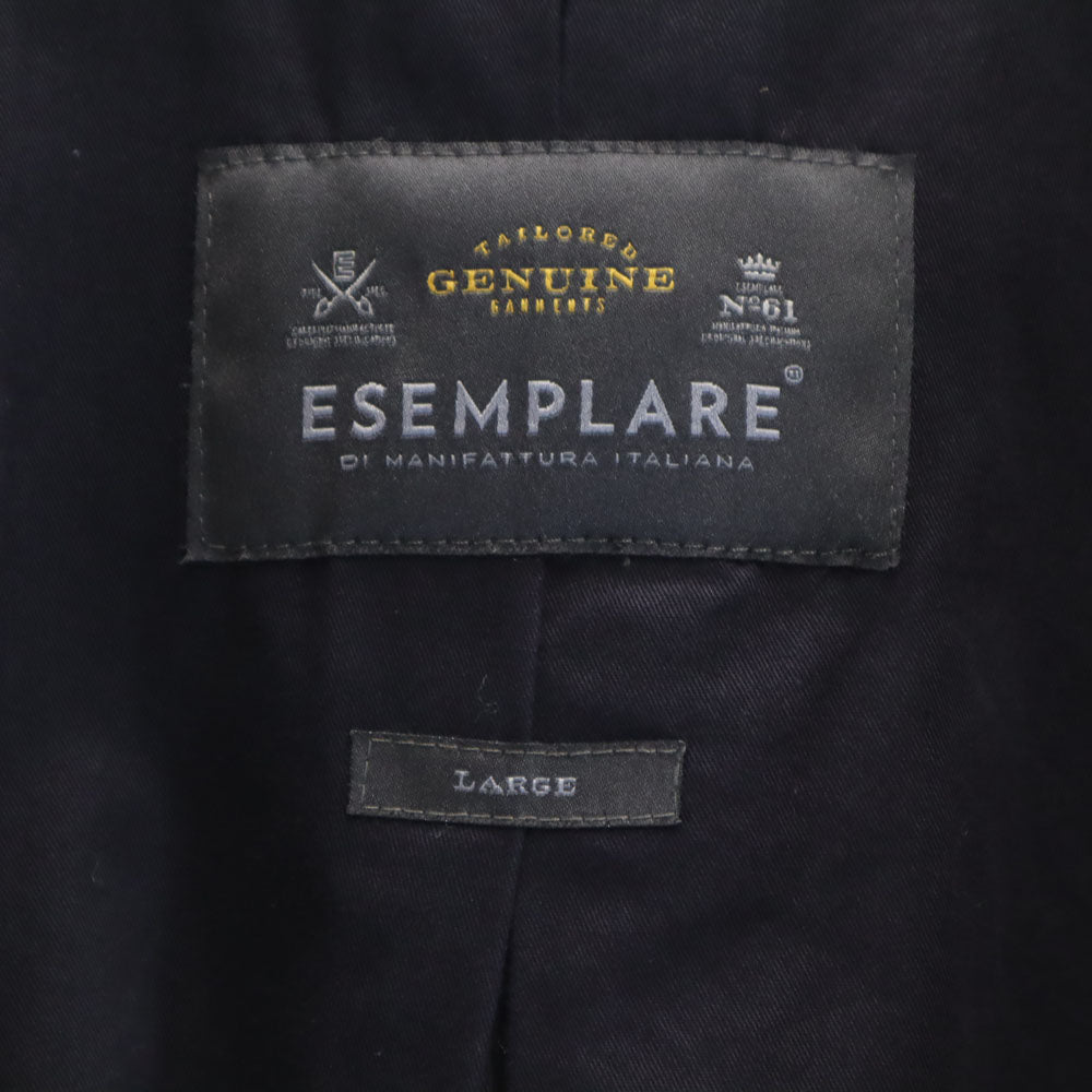 エセンプラーレ ウールブレンド オーバー ロングコート L ブラウン メンズ