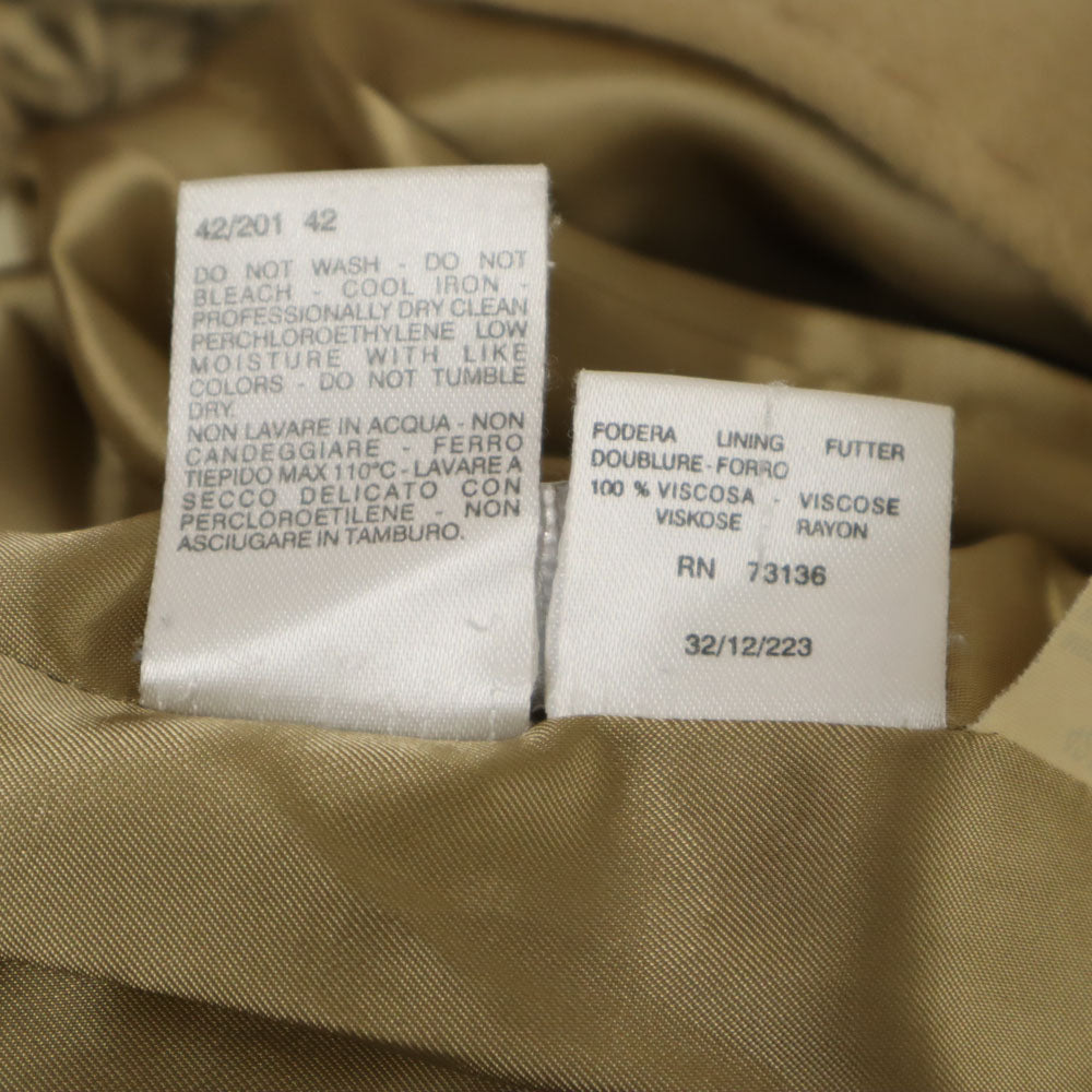 SPORTMAX スポーツマックス イタリア製 ウールブレンド ロングコート 42 ベージュ ベルト付き レディース