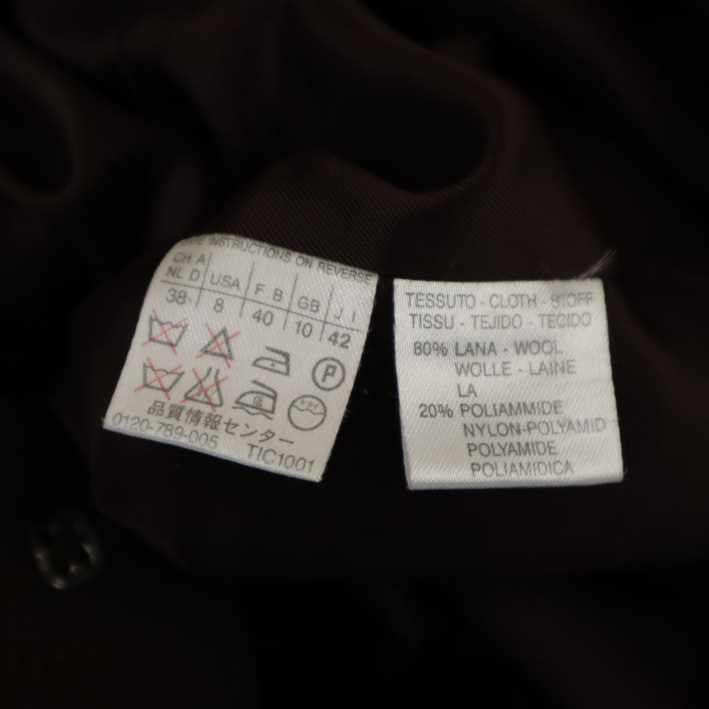 MAX&CO マックスアンドコー イタリア製 ウールブレンド ロングコート 42 ブラウン レディース