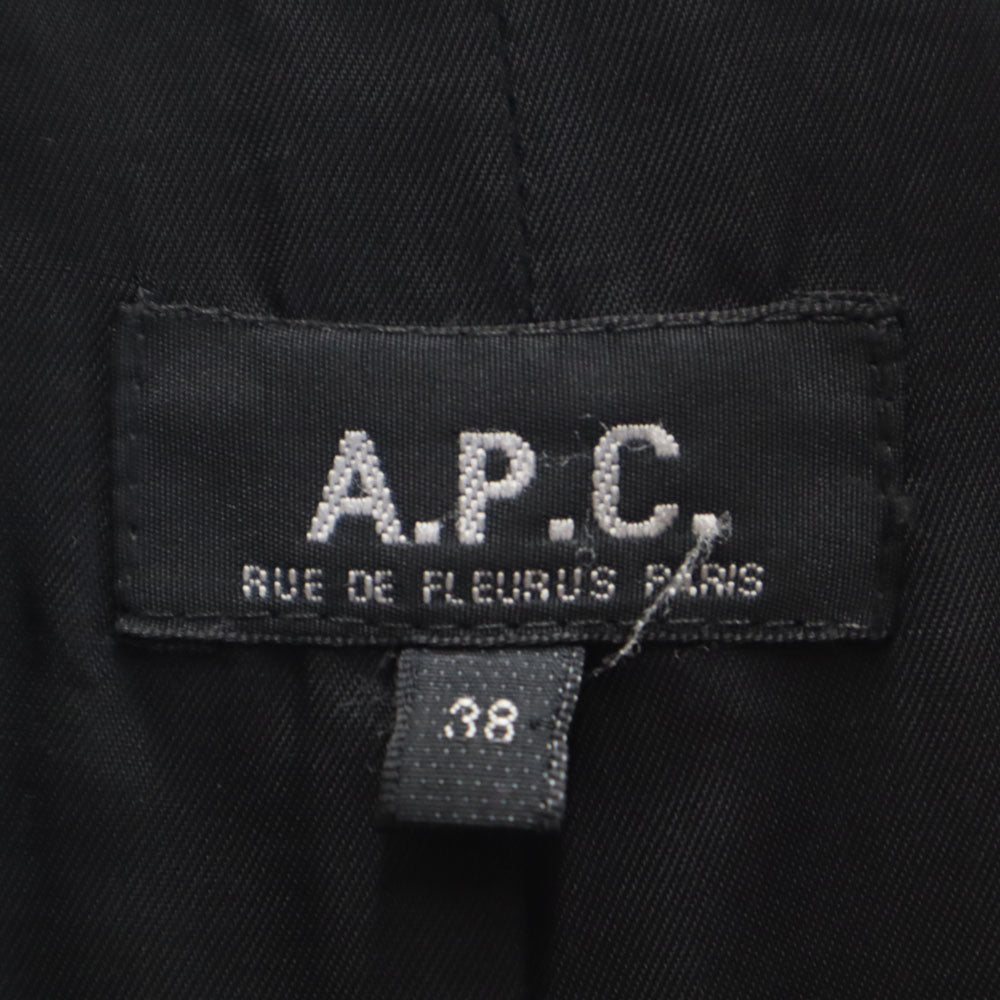 A.P.C. アーペーセー 90s ウクライナ製 ウールコート 38 ブラック レディース